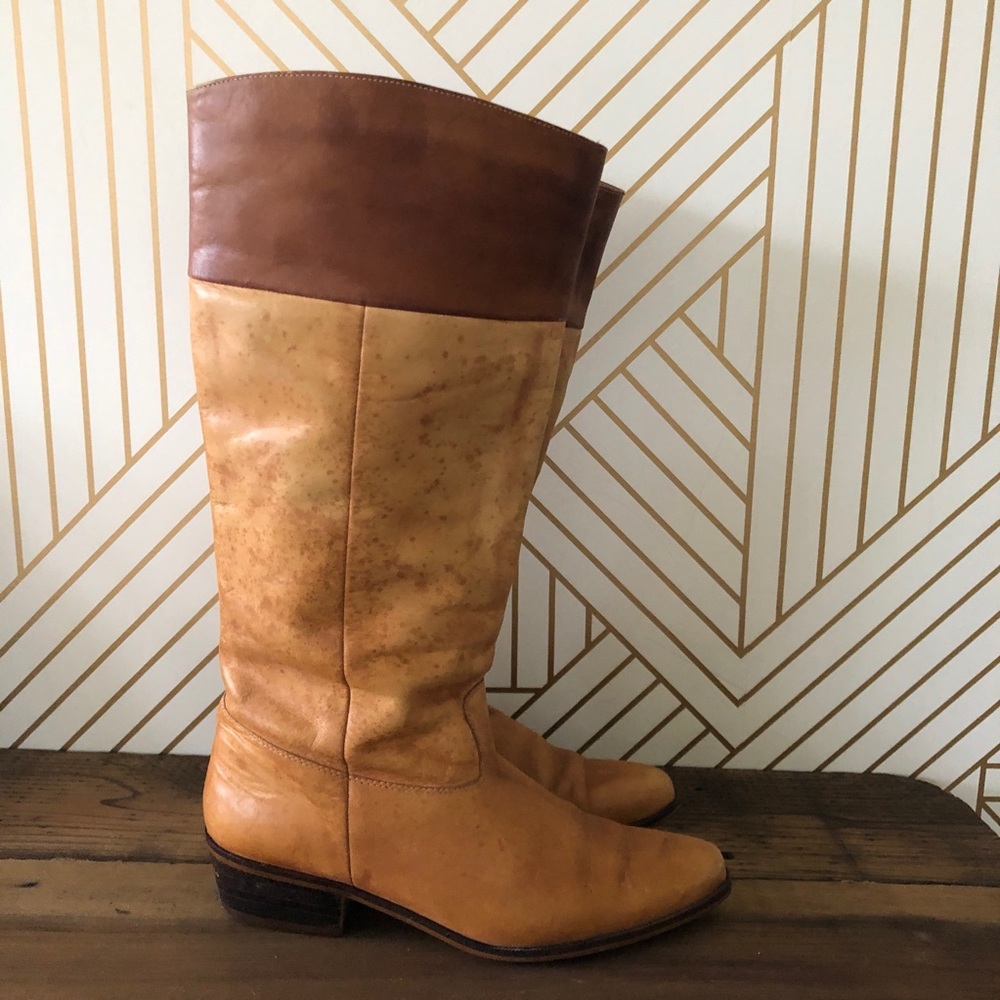 Nine West Vintage Pippa Cognac Boots, 7.5 - Picture 2 of 8